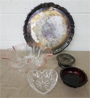 Silver Plated Tray & Serving Dishes