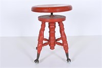 Vintage Claw Footed Piano Stool