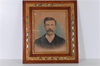 Antique Hand Tinted Framed Photograph