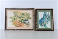 Vintage Framed Signed Watercolor Paintings