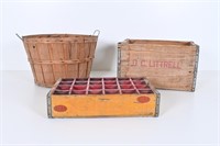 Vintage Coca-Cola & Littrell Crate, Market Basket