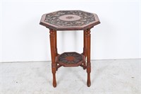 Antique French Country Carved Parlor Table