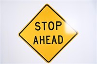 Retired Stop Ahead Hwy Sign