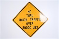 Retired No Thru Traffic Hwy Sign