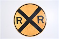 Retired Railroad Crossing Hwy  Sign
