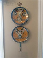 Plate Rack & Oriental Themed Plates