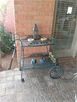 Wrought Iron Tea Cart Serving Cart