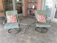 Two Patio Chairs & Table