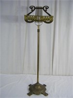 Antique solid brass adjustable music stand