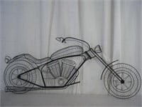 Nice 3 ft chopper bike metal decor