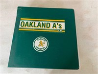 Oakland A's Baseball Cards & Binder