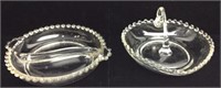 2 Pieces of Candlewick Crystal Dishes