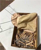 vintage clothespins & line bags