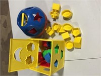 Playskool & Tupperware toddler block toys
