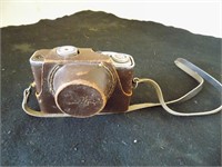 Vintgae Fuji Camera in Leather Case