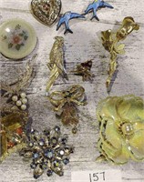 Lot of Vintage Brooches