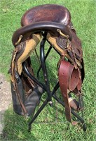 CUSTOM Made Vintage Leather Endurance Saddle