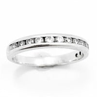 Designer 1/2+ CT Diamond & 14k WG Band Ring