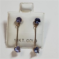 10K  Tanzanite(1ct) Earrings