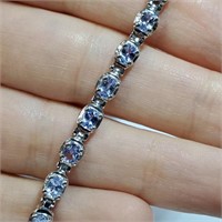 Silver Tanzanite Bracelet