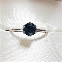 $4800 14K  Blue Diamond(0.7ct) Ring
