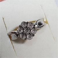 $200 Silver 7 Diamond  Ring