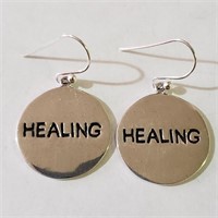 $120 Silver Healing Earrings