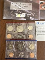 1996 US Mint Uncirculated Coin Set