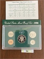 1996 US Mint Proof Coin Set