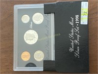 1998 US Mint Silver Proof Coin Set