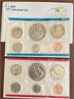 1977 US Mint Uncirculated Coin Set