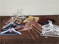 Large lot of hangers