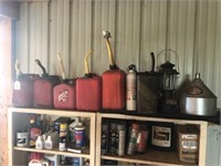Assorted Gas Cans Etc.
