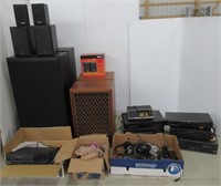 Funai DVD Player, JBL 500 Speakers, KLH Speakers,