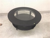 Black-Painted Circular Coffee Table