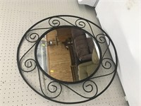 Metal Circular Decorative Mirror