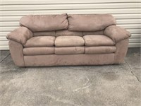 Suede Upholstered Sofa