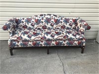 Chippendale-Style Camel Back Sofa