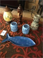 Decorator Fish ~ Vases ~ & Candle Group (6) PCS