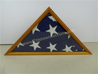 Framed American Flag - Unknown Size - Frame is
