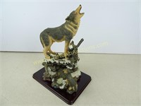 Large Wolf Sculpture - 14" Tall