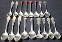 Lot of 17 Assorted Silver Plated Spoons