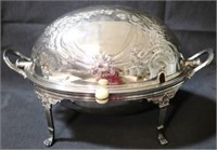 Sheffield EPNS Silver Plated Rolling Dome Server
