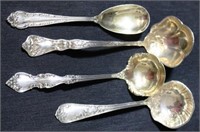 Lot of 4 Sterling Silver Spoons