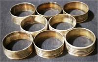 Set of 8 Silver Plated Napkin Rings