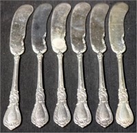 W.M. Rogers Silver Plated Butter Knives (6pcs)