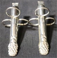 Silver Plated Asparagus Tongs (2pc)