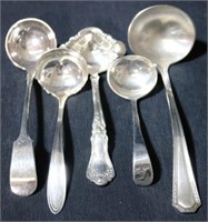 Lot of 5 Assorted Silver Plated Misc Ladles