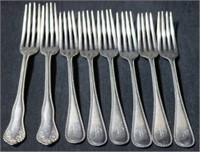 Set of 8 Rogers Silver Plated Forks