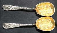 Pair of Godinger Silver Plated Serving Spoons